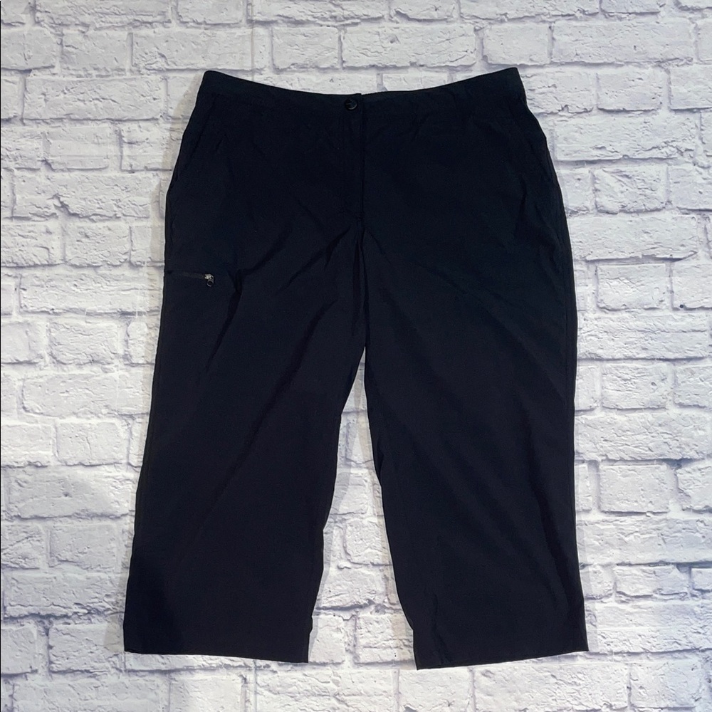 LL Bean Women's Water-Repellent Comfort Trail Pants, Mid-Rise Straight-Leg Crop